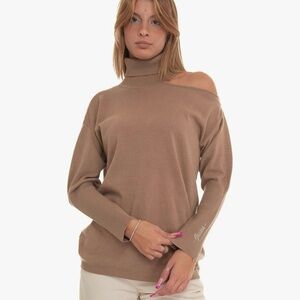 ✨ GUESS Cashmere Blend Off-Shoulder Turtleneck Sweater | NWT
